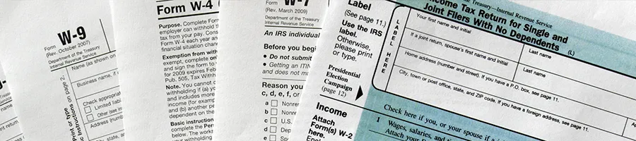 Tax form files