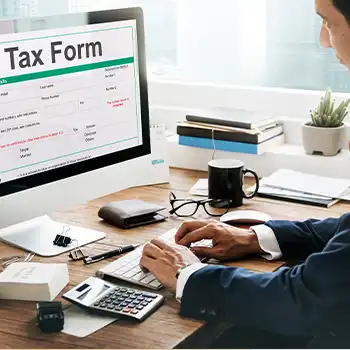 Filling up tax form online