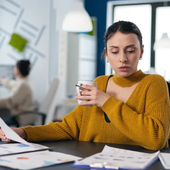 A woman looking up an LLC in Louisiana