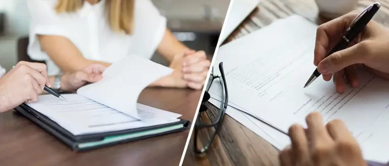 A woman working on LLC articles of organization