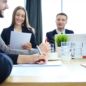 office people in a meeting