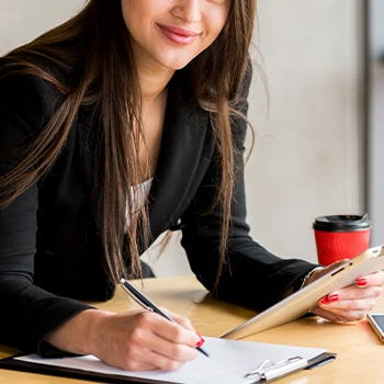 A woman studying about Nevada Series LLC