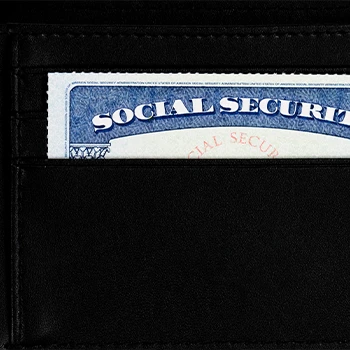 SSN inside a wallet pocket