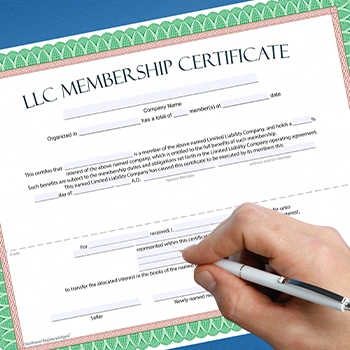 Filing an LLC membership certificate