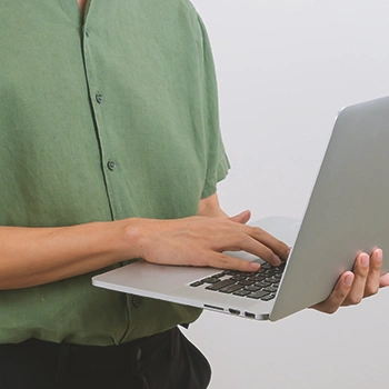 A man looking up an LLC in Maine