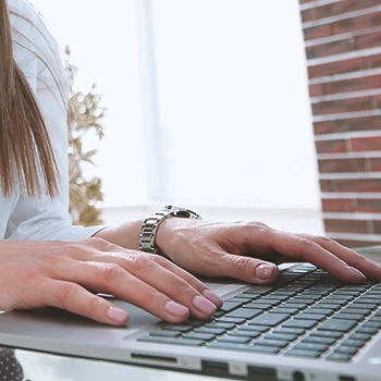 A woman looking up an LLC in Montana