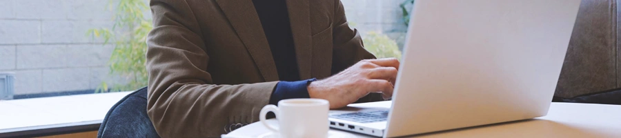 A man looking up an LLC in Pennsylvania