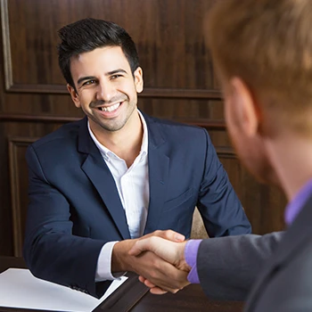 A man hiring a registered agent service in Connecticut