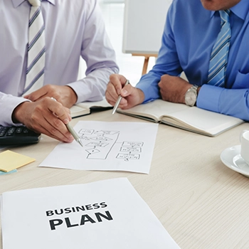 Drafting a business plan for starting a courier service business