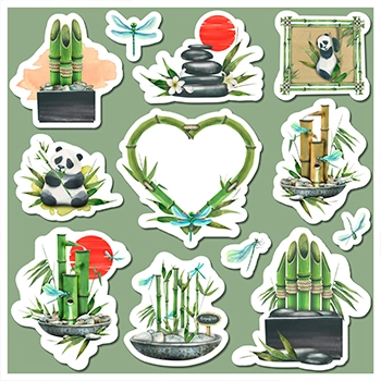 Bamboo sticker designs