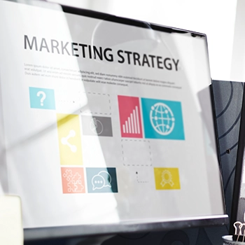 Monitor with marketing strategy tips