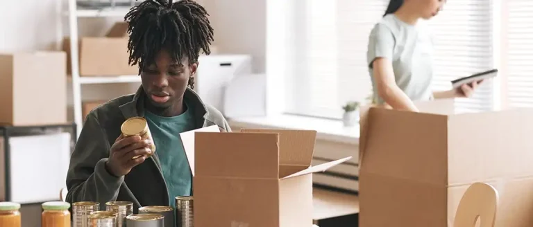 Black American packing for startup business