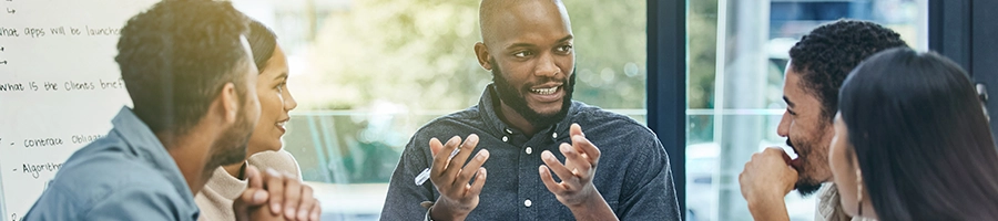 Black American starting a business