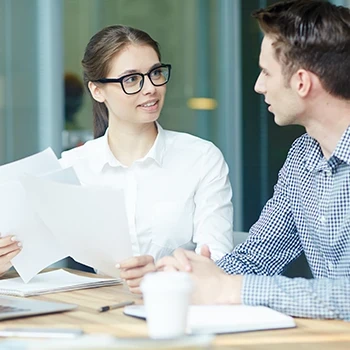 Two individual discussing the LLC taxes in North Carolina