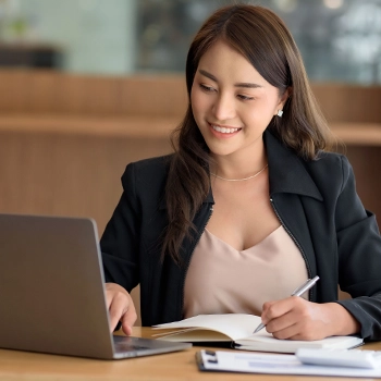 Single member LLC woman in office