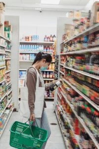 A person shopping