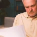 An office worker looking at paperwork